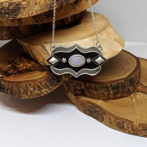 Natural Mintabie Opal Necklace